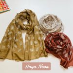 Premium Lawn Digital Leaf Print Scarf